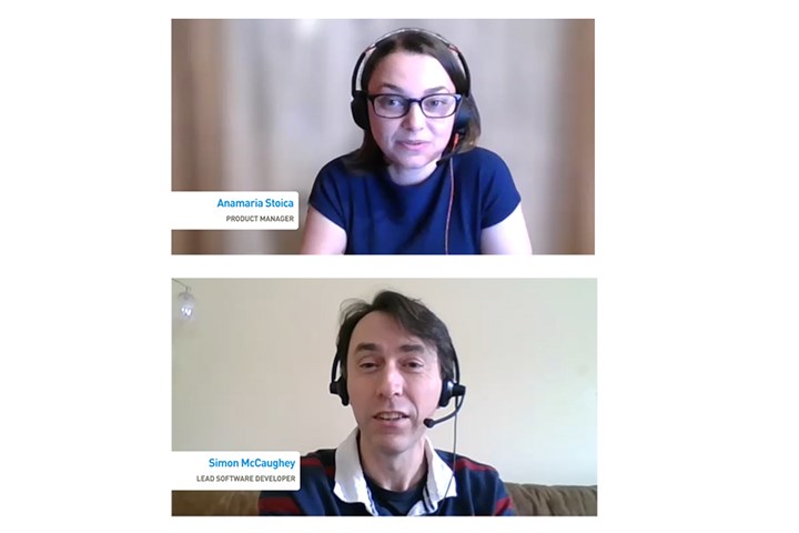 Simon and Anamaria on developing SITA products for use in airports around the world 
