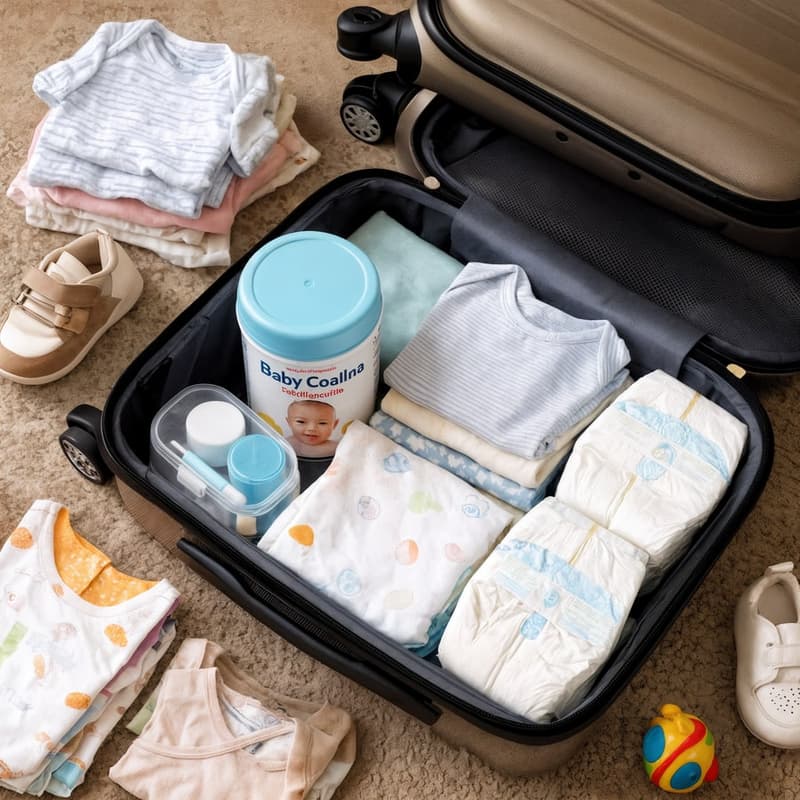 Baby formula, diapers and clothing