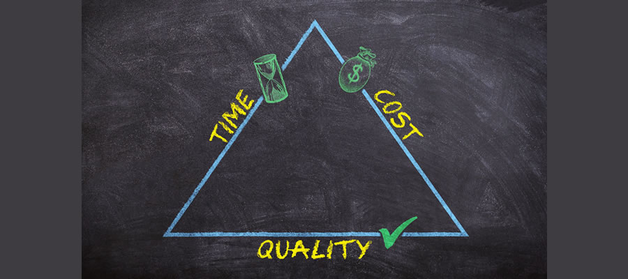 time cost quality triangle