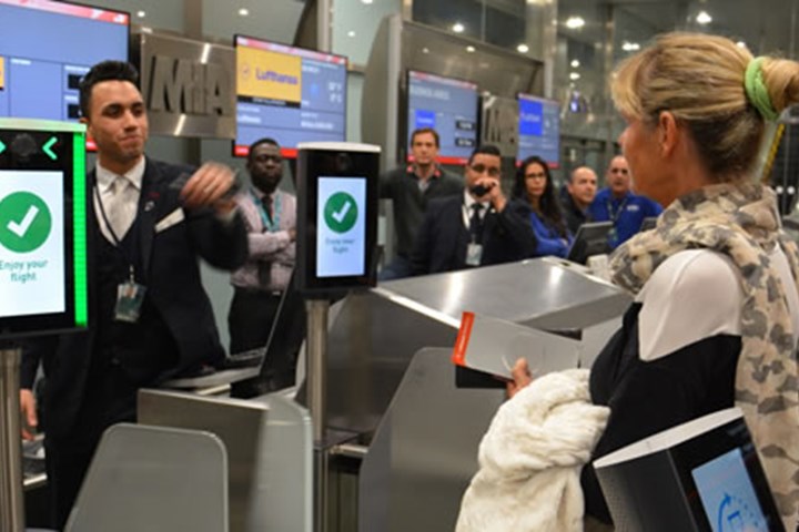 Now boarding from MIA: facial recognition departures