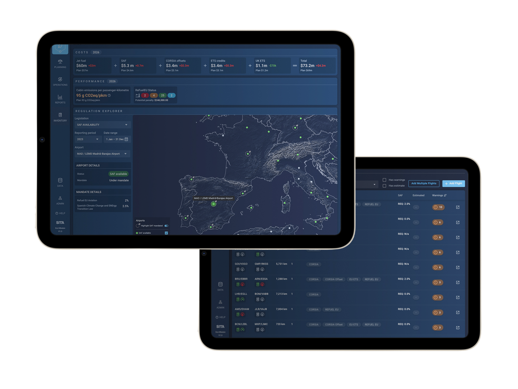 The complete toolkit for airline emissions and SAF compliance